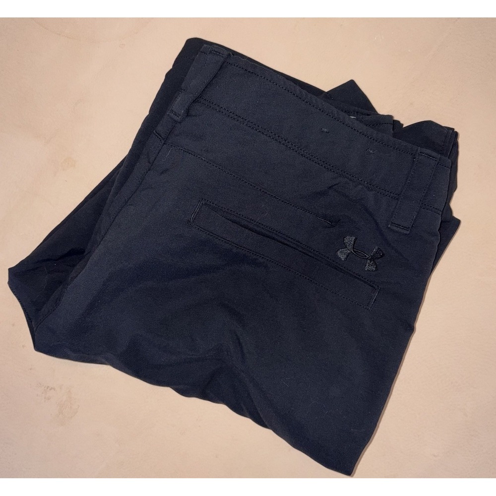 Under Armour Golf Pants Men's 34x32 Black Stretch Waistband